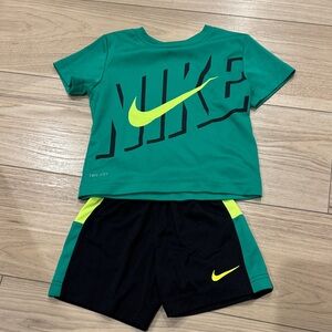 Nike Green and Black Kids Outfit